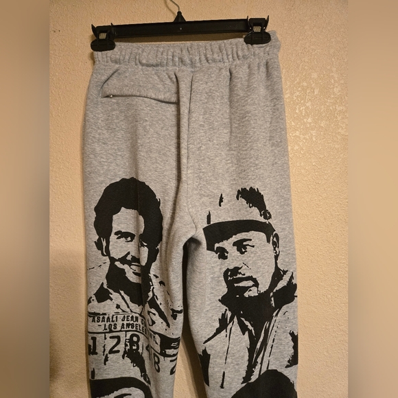 Asaali Sweatpants Color Grey/Black Size Small - Picture 9 of 12